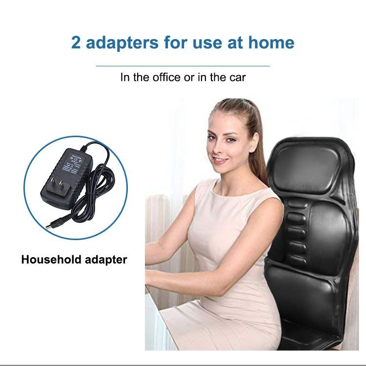 557060331 Multi-Function Whole Body Home Car Air Vibrator Shiatsu Electric Heating Massage Mattress Massage Seat Cushion - Image 5