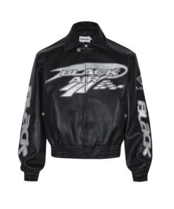 Clean Fit Litchi Eco-Leather Jacket for Men and Women