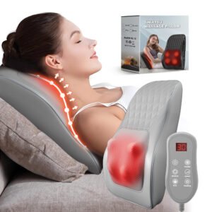 Home Use Multi-Function Massage Pillow for Neck, Shoulder, Waist, and Back with Electric Massager for Shoulder and Cervical Care