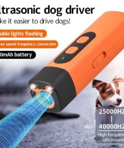 2025 Dog Repellent: Ultrasonic dog training device, rechargeable dog bark deterrent with LED flashlight.