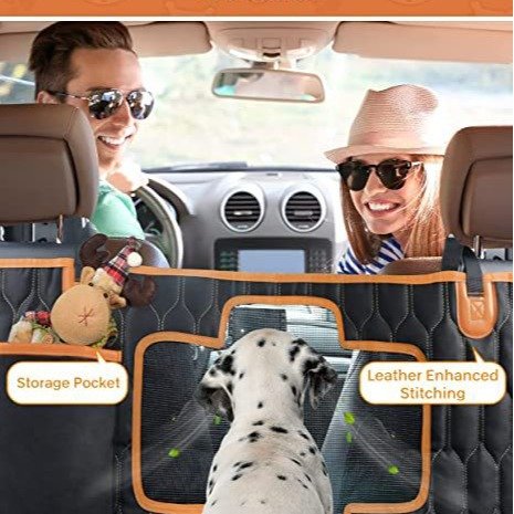 556972394 Four in one detachable pet car cushion waterproof dirt proof and scratch resistant rear trunk seat cushion for passenger seat - Image 3
