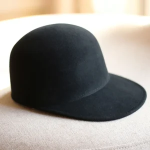 Wool Cap Solid Color Winter Baseball Cap for Men Women Visor Unisex Premium Baseball Cap Hat Outdoor Adjustable