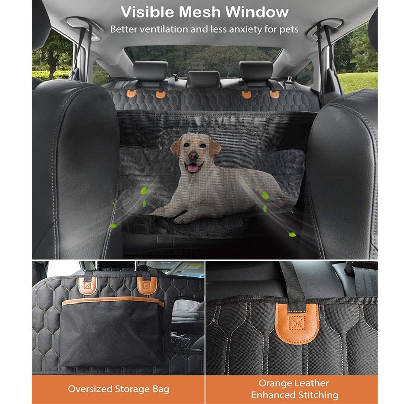 556972395 Four in one detachable pet car cushion waterproof dirt proof and scratch resistant rear trunk seat cushion for passenger seat - Image 4