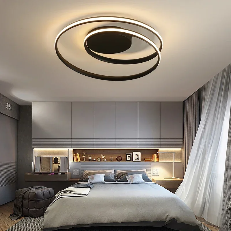 557058948 New Arrival Acrylic Ceiling Lights LED Lamp For Living Room Bedroom Study Room White black color surface mounted Ceiling Lamp - Image 6