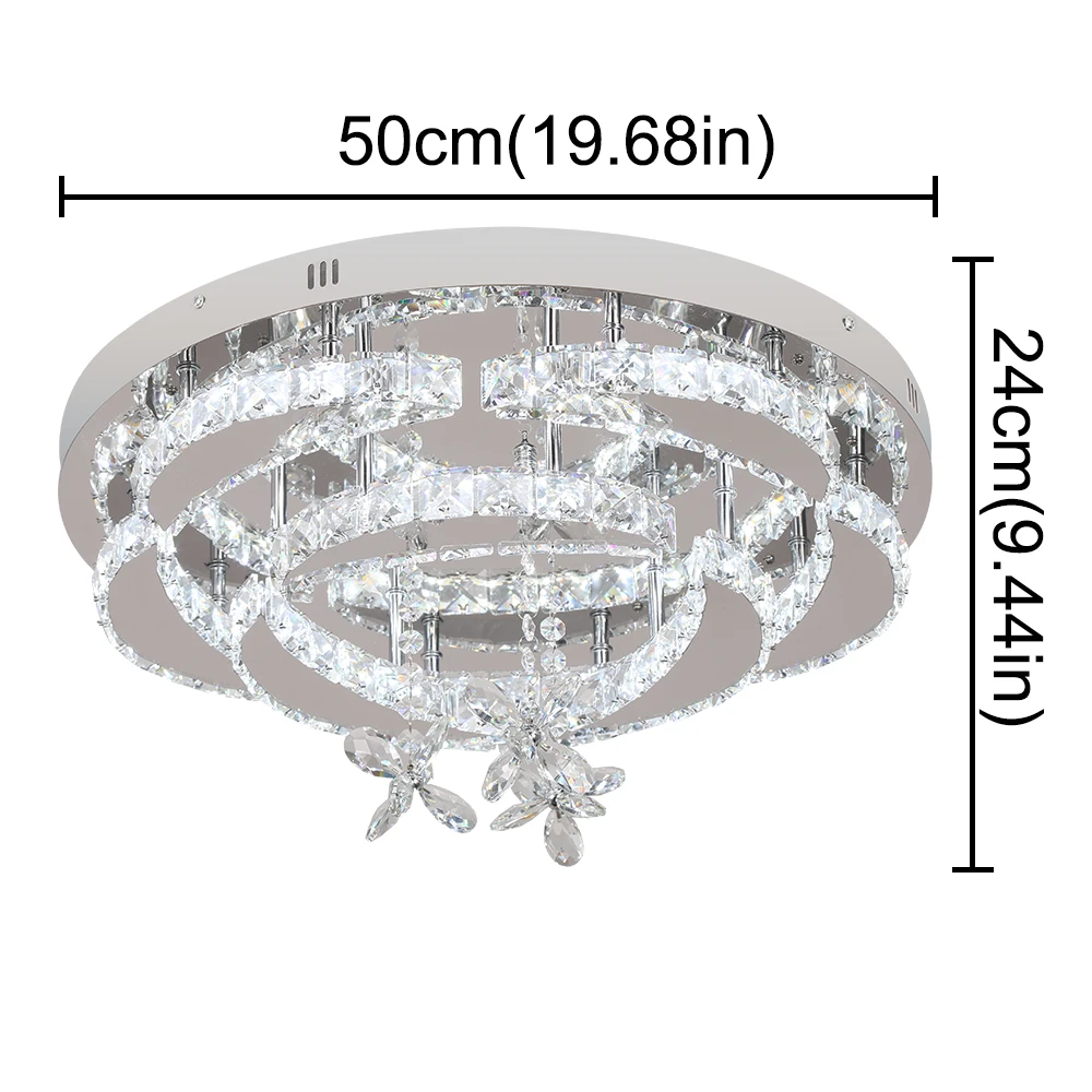 557056962 Modern Chandelier Ceiling Lamp K9 Luxury Crystal Led Living Dining Room Decor Pendant Light RC Dimmable Luminaire Home Fixture - Image 8