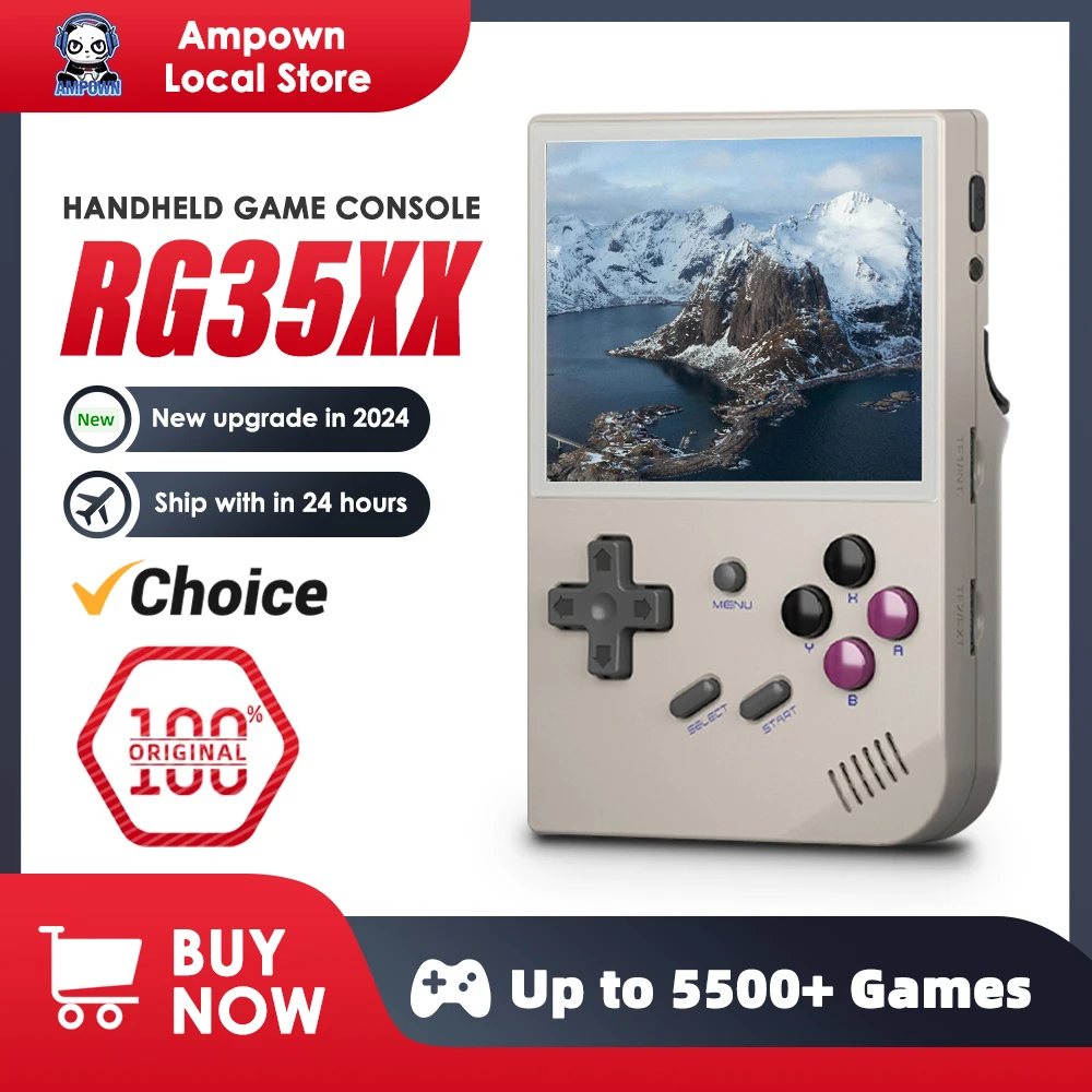 557211638 ANBERNIC RG35XX Handheld Game Console H700 Processor 3.5'' IPS Screen Linux System Retro Portable Video Console 2024 New Model