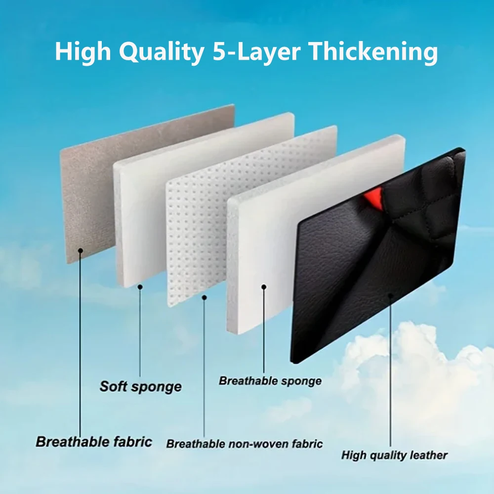 557134160 Elegant Universal Faux Leather Car Seat Cover by Tand: Easy-Clean, Comfort Design, Fits Major Models - Enhance Your Car's - Image 6