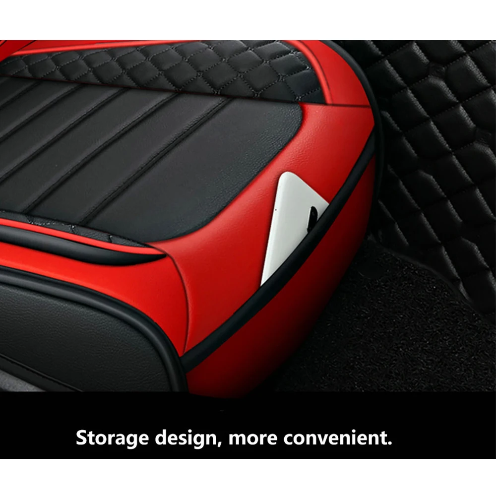 557134158 Elegant Universal Faux Leather Car Seat Cover by Tand: Easy-Clean, Comfort Design, Fits Major Models - Enhance Your Car's - Image 4