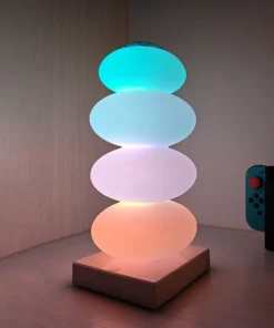 Bedroom bedside table decorative light DIY color changing table lamp RGB 16 color LED light touch switch Multi step light