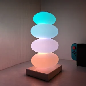 Bedroom bedside table decorative light DIY color changing table lamp RGB 16 color LED light touch switch Multi step light