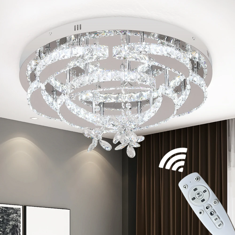 557056959 Modern Chandelier Ceiling Lamp K9 Luxury Crystal Led Living Dining Room Decor Pendant Light RC Dimmable Luminaire Home Fixture - Image 5