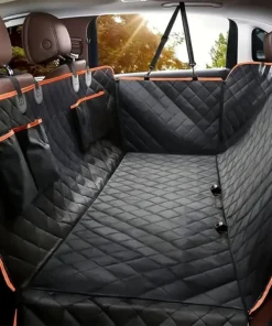 Dog Car Seat Cover for Pets 100% Waterproof Seat Cover Hammock Scratch Proof Nonslip Durable Soft Back Seat Cover for Cars Truck