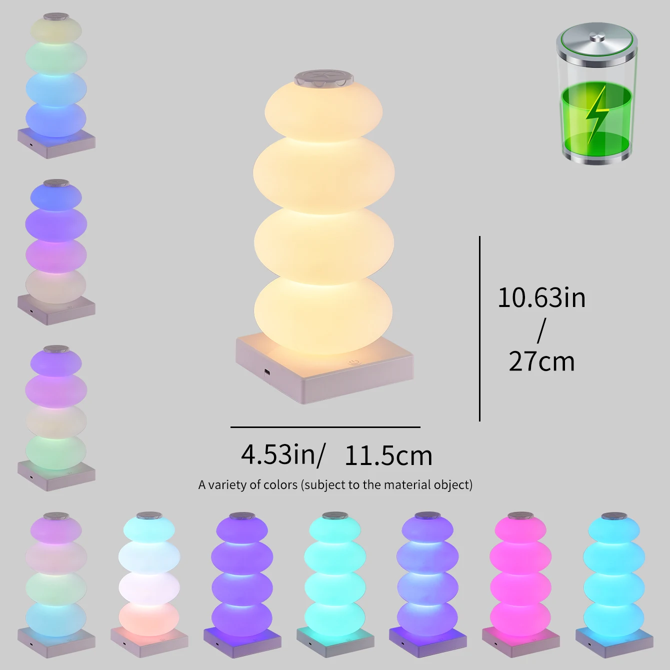 557296093 Bedroom bedside table decorative light DIY color changing table lamp RGB 16 color LED light touch switch Multi step light - Image 8