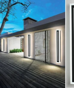 Outdoor Long Strip Modern LED Wall Lighting Fixture Lamps,Wall Sconce Fixture Wall lamp Elegant Frosted White Acrylic IP67 Anti