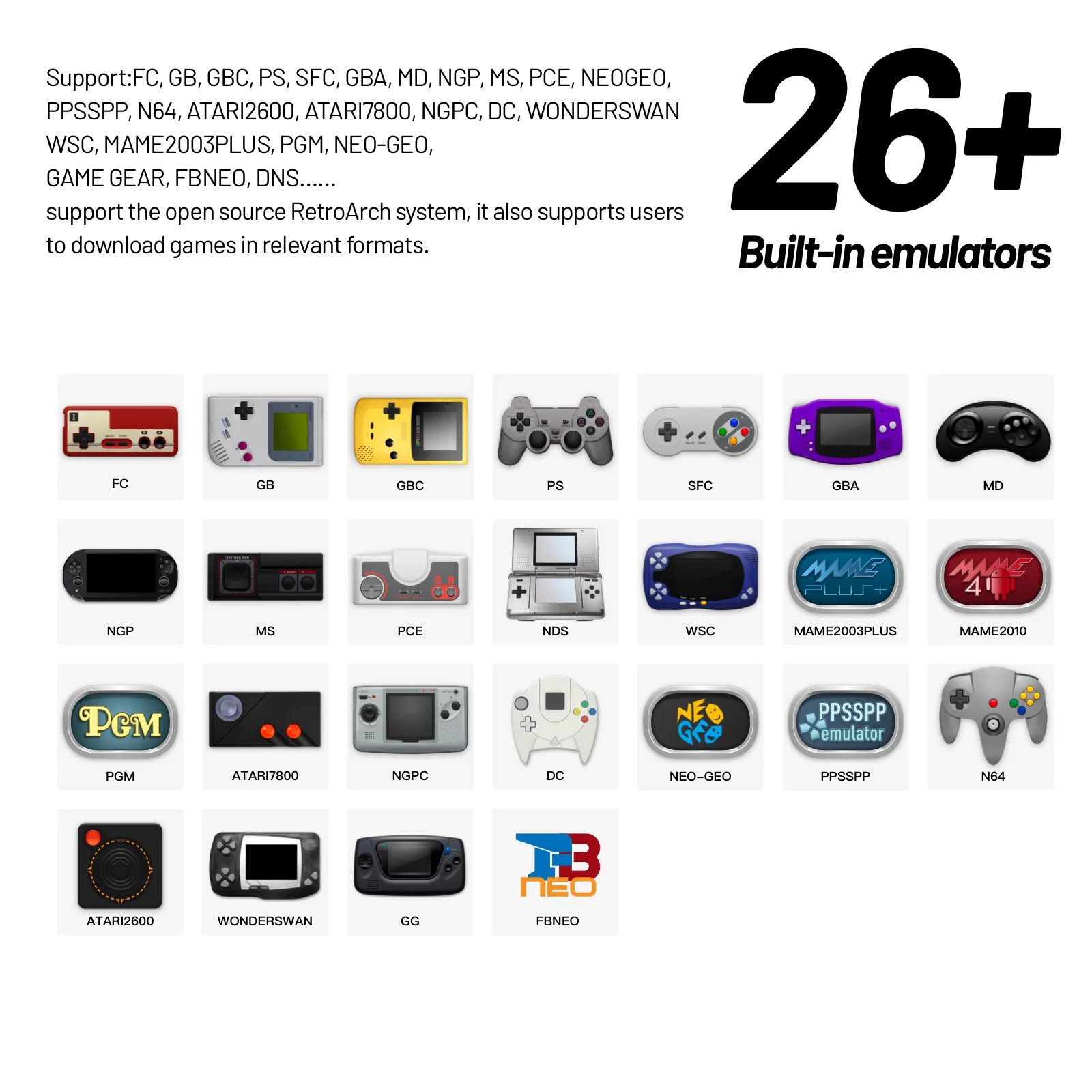 557212664 Trimui Smart Pro Handheld Game Console 4.96''IPS Screen Linux System Joystick RGB Lighting Smartpro Retro Video Game Player Gift - Image 4