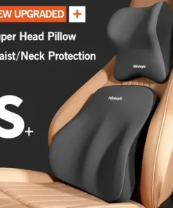 New upgraded Car Headrest Lumbar Support Memory Foam Cushion Super Head Pillow Comfortable Cushion Backrest Car Accsesories
