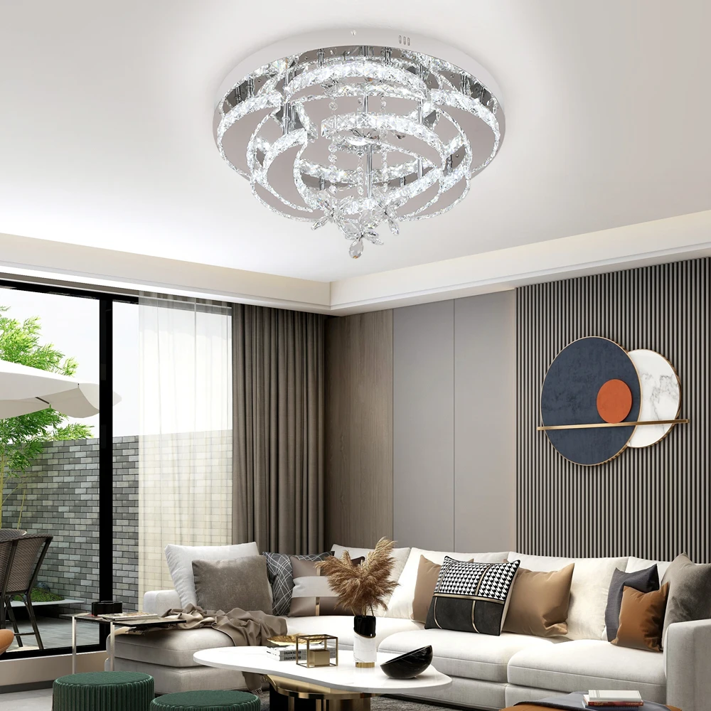 557056960 Modern Chandelier Ceiling Lamp K9 Luxury Crystal Led Living Dining Room Decor Pendant Light RC Dimmable Luminaire Home Fixture - Image 6
