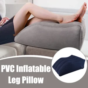 PVC Elevation Leg Pillows Foot Pillow Inflatable Leg Pillow Lightweight Knee Cushion Portable Wedge Pillow